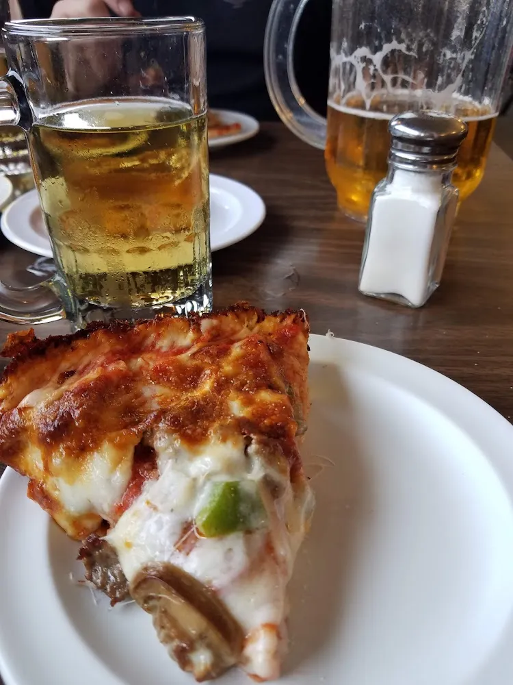 Deep Dish Combo and Beer